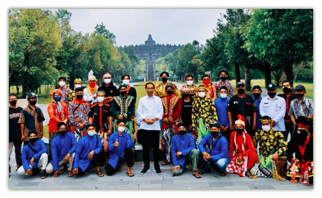 Presiden Jokowi: Ajang Seni Dirutinkan untuk Tarik Wisatawan ke Candi Borobudur