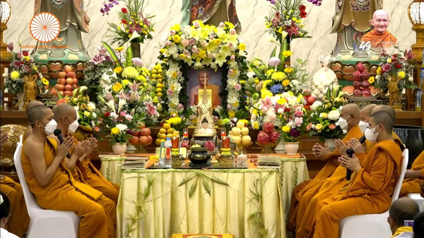 Umat Buddha Sumatera Utara Peringati 49 Hari  Y.M. Bhikkhu Jinadhammo Mahathera